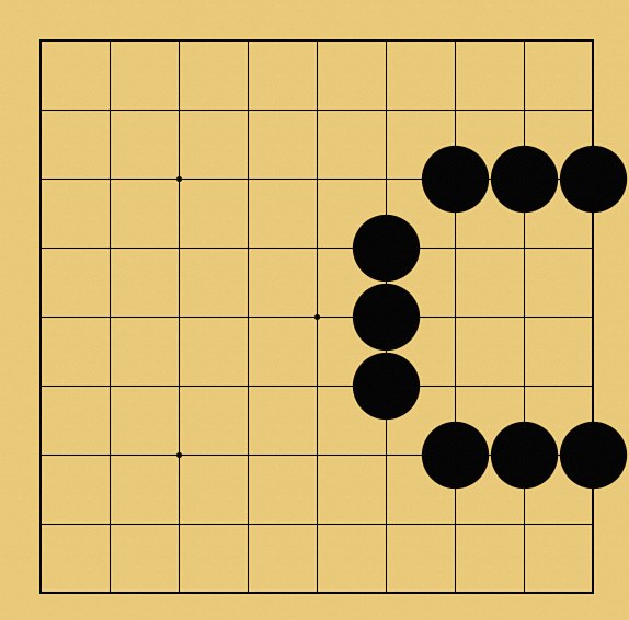 陣地を囲む