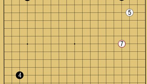 【置碁の対策（２子局編）】ハンデがある局面での白番の打ち方