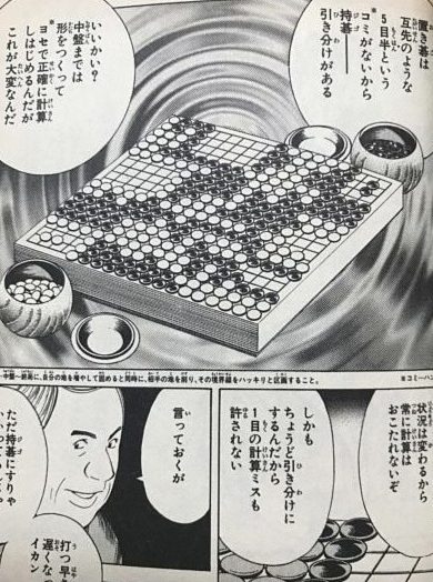 持碁について（囲碁漫画より）