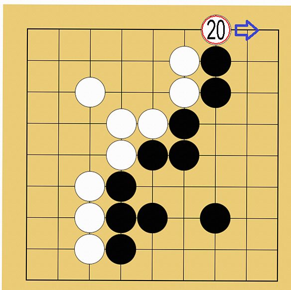 囲碁9路盤の打ち方(終盤)