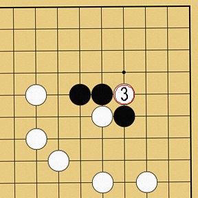 図３８：囲碁の基本がよくわかる「ケイマのツケコシ」講座の碁盤図