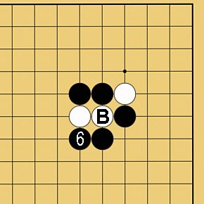 図１５：囲碁の基本がよくわかる「ケイマのツケコシ」講座の碁盤図