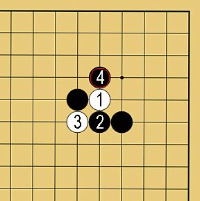 図３２：囲碁の基本がよくわかる「ケイマのツケコシ」講座の碁盤図