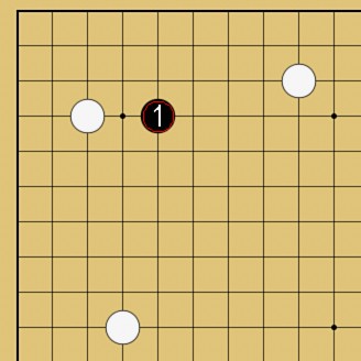 図３７：定石も学べるの碁盤図